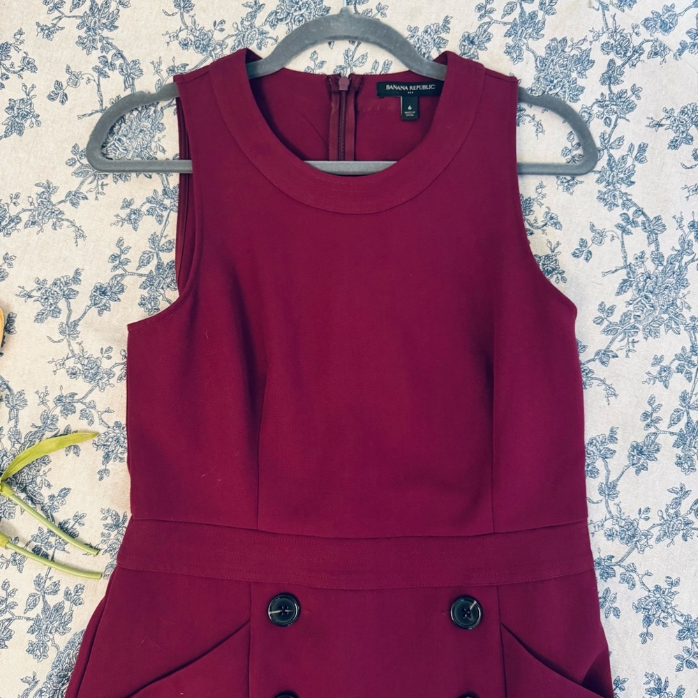 Banana Republic Rich Burgundy Dress